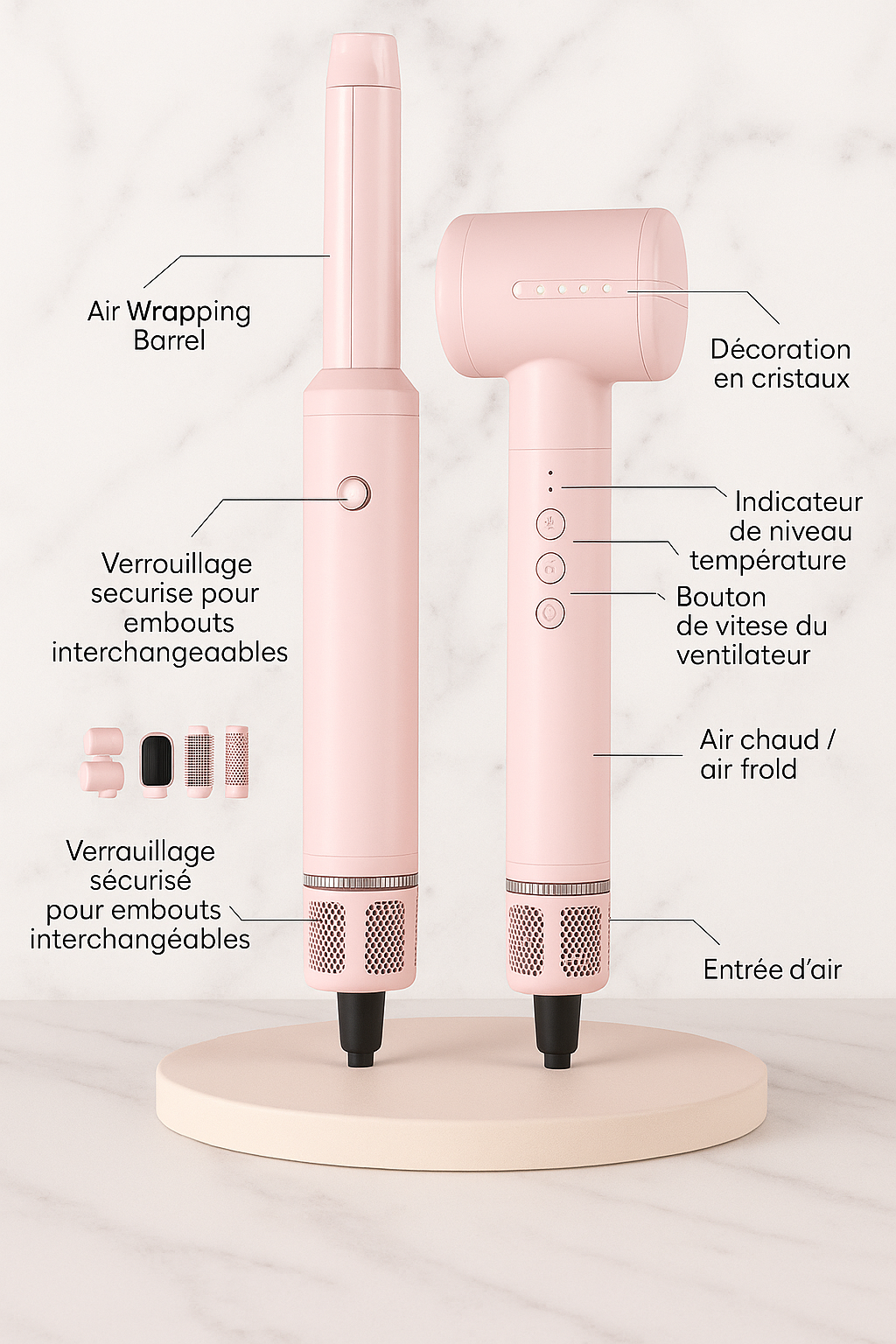 Air Styler K 7en1 pink